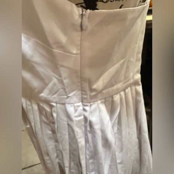 ENGLISH FACTORY Gridded baby blue dress size Small NWT with white slip dress - Picture 5 of 17